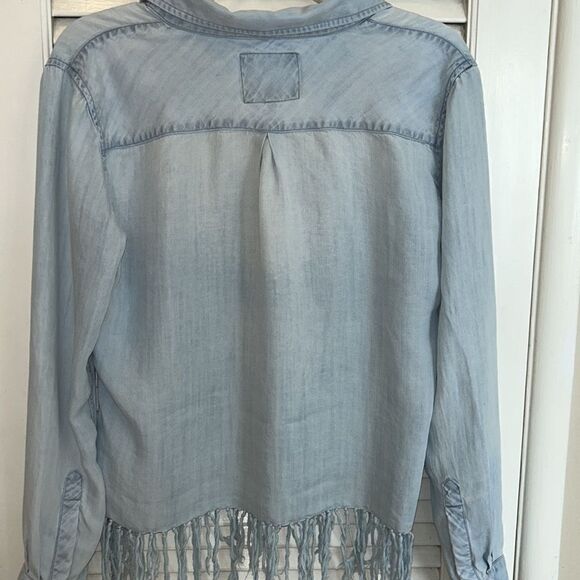 Western crop & 🤠🐴 fringe ‘denim’ shirt 👕 brunch to ride in your Pony! - Picture 9 of 17